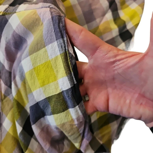 Torrid Plaid Challis Button Up Halter Dress Size 3 Multicolored Grunge Y2K Prep - Picture 6 of 8